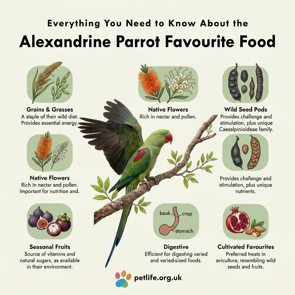 Alexandrine Parrot Favourite Food