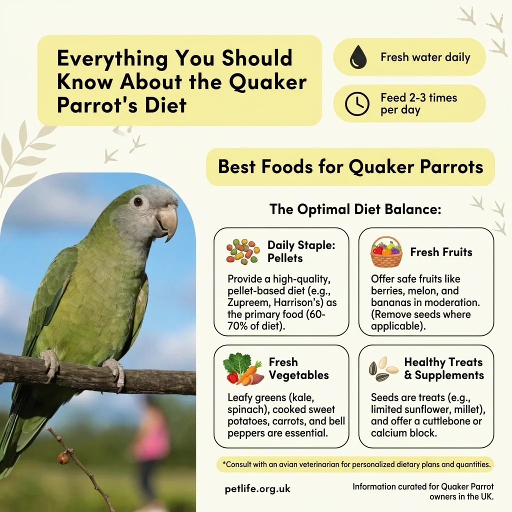 Best Foods for Quaker Parrots