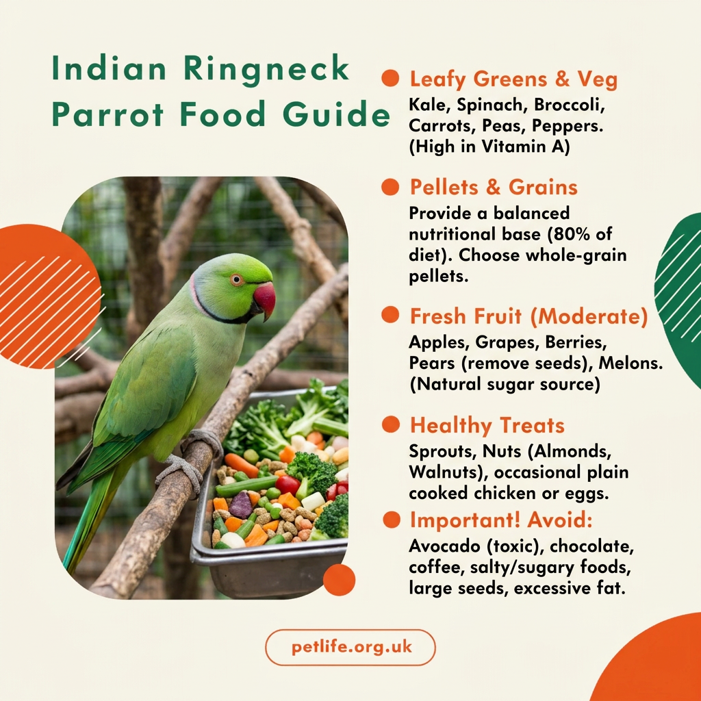 Indian Ringneck Parrot Food Guide
