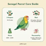 Senegal Parrot Care Guide | Lifespan, Diet, Price & Personality