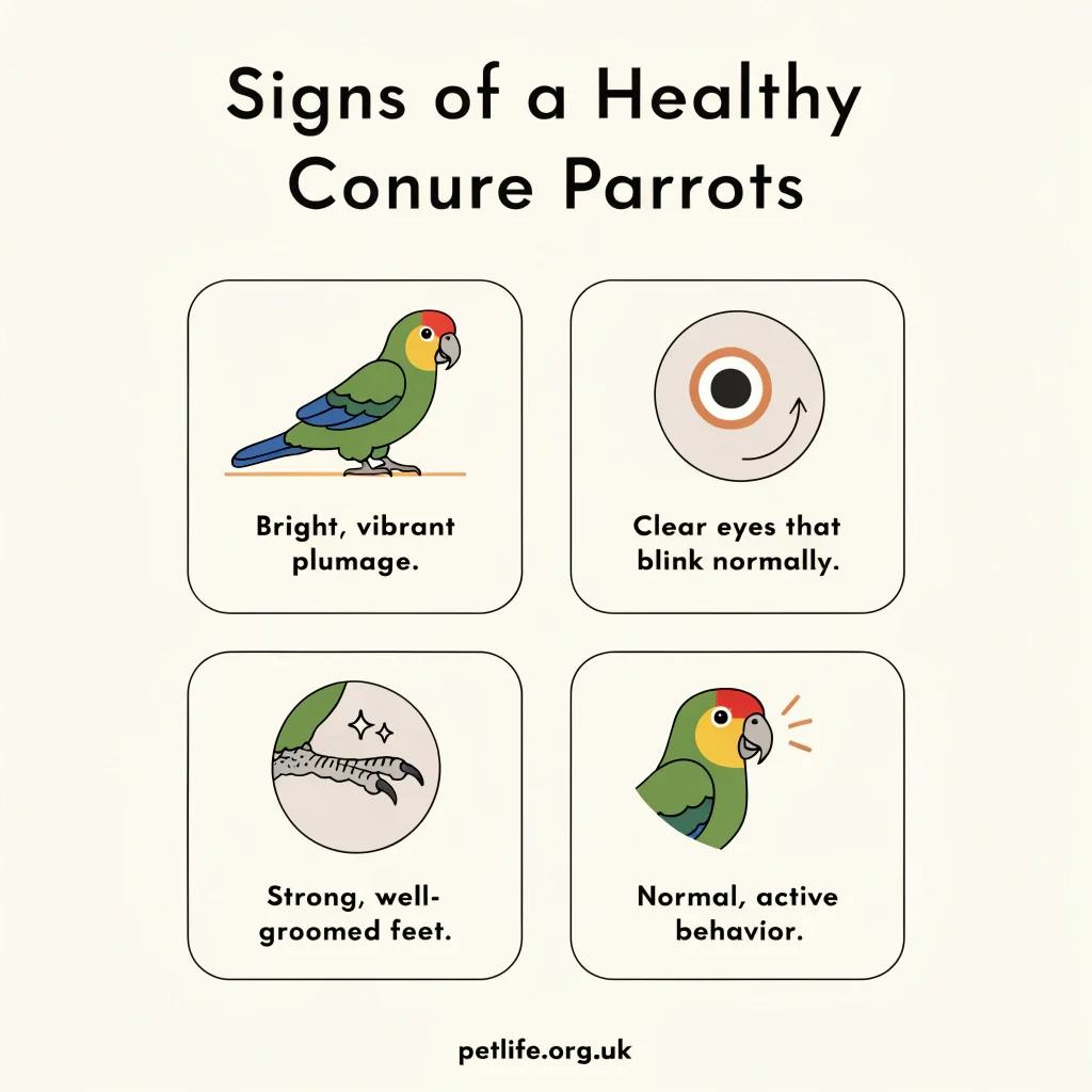 Signs of a Healthy Conure