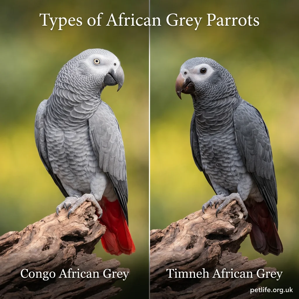 Types of African Grey Parrots