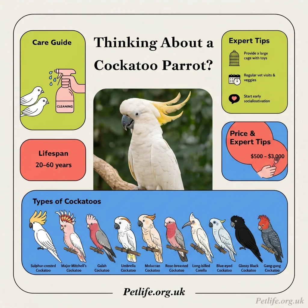 Types of Cockatoo Parrots